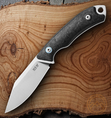 MKM-Maniago Knife Makers Tango 4 Fixed Knife 2.9'' Elmax Steel Blade CF Handle
