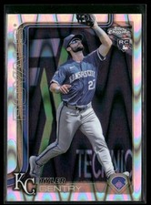 2025 Topps Chrome #218 Tyler Gentry RayWave Refractors
