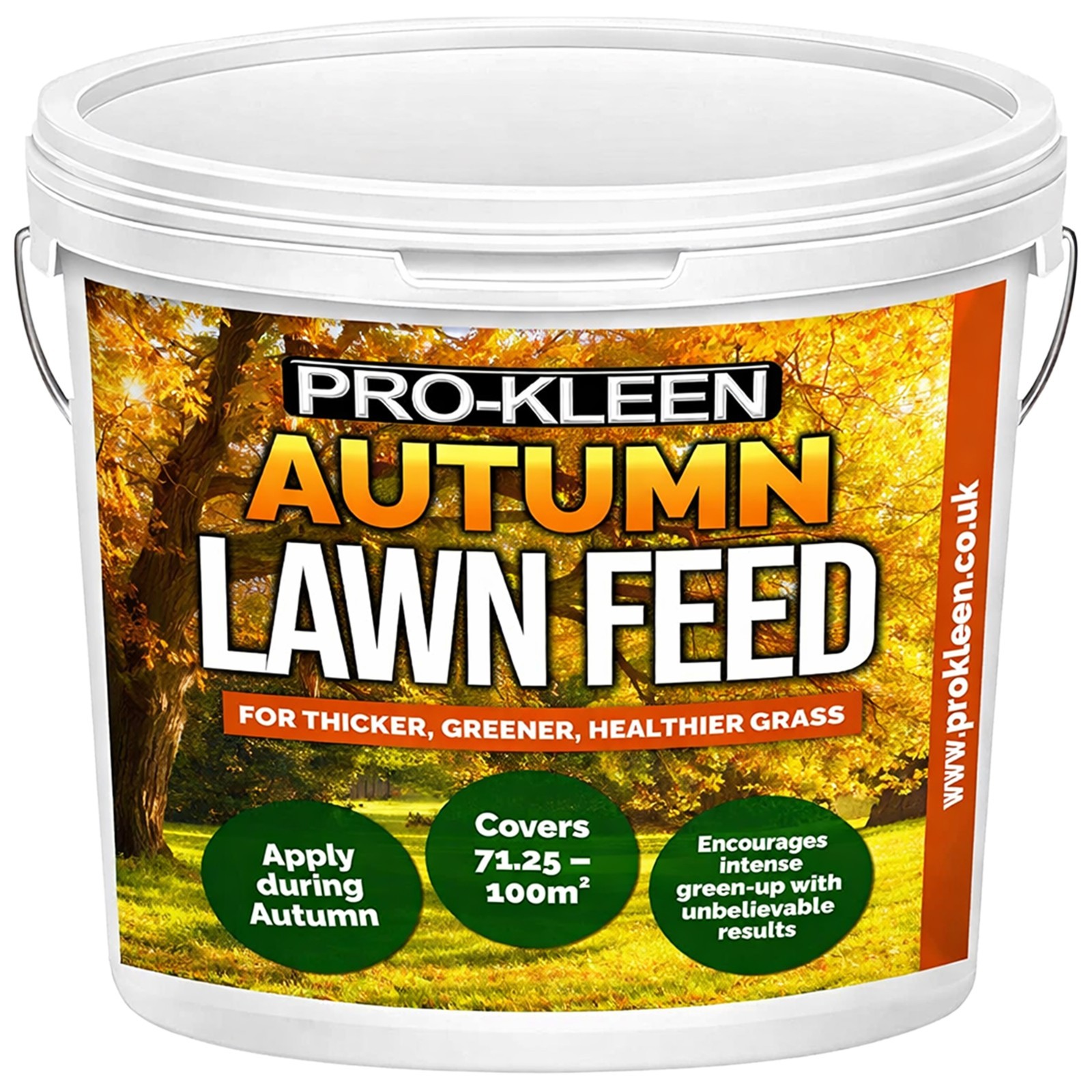ProKleen Autumn Lawn Feed Fertiliser Grass Green Spreader Granules 2.5KG