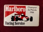 Car sticker sticker: MARLBORO racing service / 1988 world champion