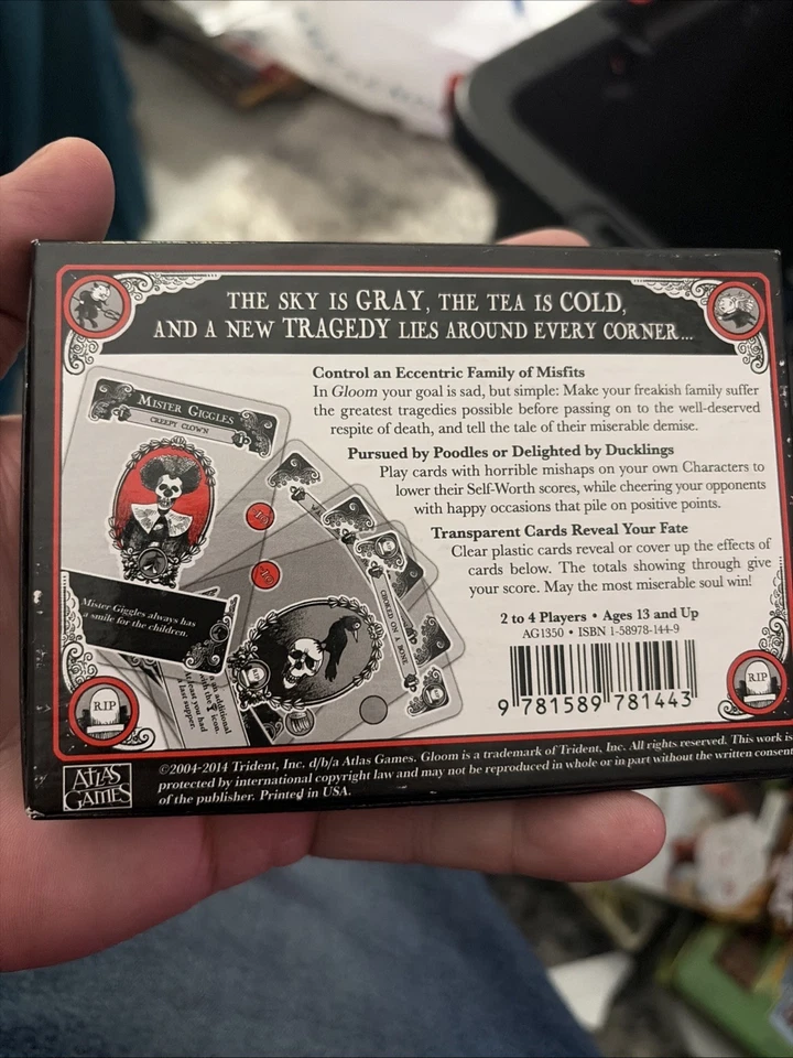 Gloom Mishap Card Game 2nd Edition by Keith Baker Complete - Image 2 of 2