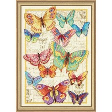 Dimensions Butterfly Beauty Kit Frame Counted Cross-Stitch