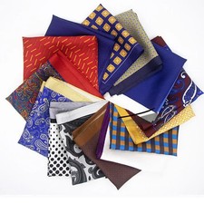 Men's Silk Pocket Handkerchief Square Print 30cm Business Suit Handkerchief