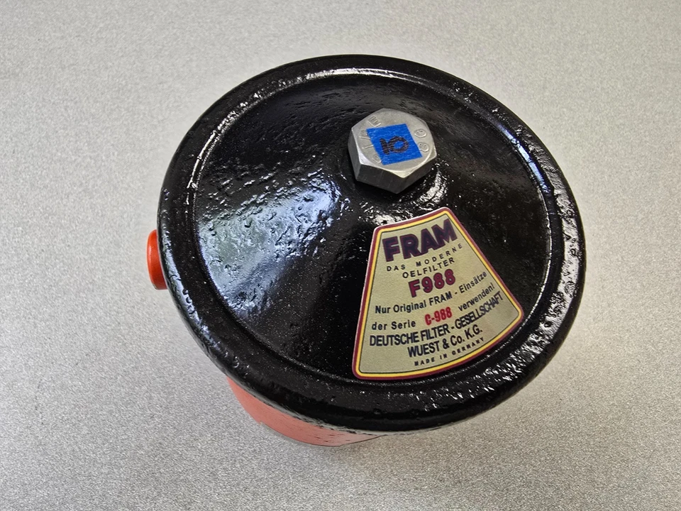 BONITO BOTE FILTRO ACEITE ORIGINAL USADO ORIGINAL PORSCHE 356 A B C SC 912 MARCO #10 Foto 2 de 4