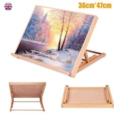 Adjustable Wooden Artist Workstation A3 Drawing-Board Easel Art Craft Table Desk