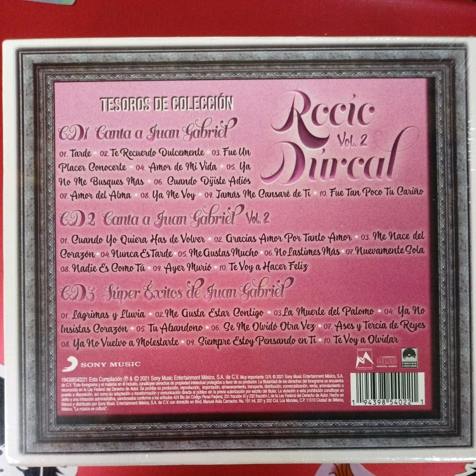 Tesoros De Coleccion Volume 2 by Durcal, Rocio (CD) Canta A Juan Gabriel - Image 2 of 2