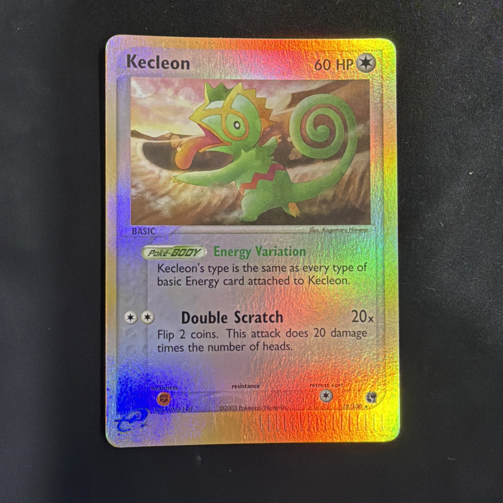 Pokémon TCG Kecleon 18/100 Sandstorm Reverse Holo Rare NP Mint!