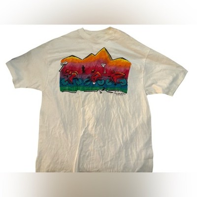 World View Graphics Vintage Cycling Graphic White T-Shirt