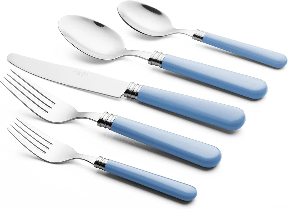 Set Di Posate, Posate Colorate in Acciaio Inossidabile, Set Di Posate Da Tavola, - Immagine 3 di 4