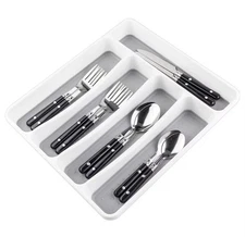 Silverware Tray For Drawer, Flatware Organizer