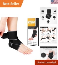 for Sprained Ankle, Ankle Support for Women  Men, Adjustable Compression Wra...
