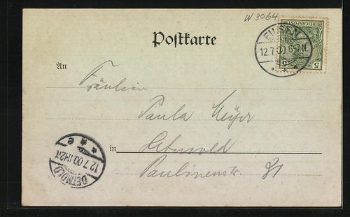 Mondschein-AK Bad Eilsen, Straßenpartie mit Cafe 1900 - Picture 2 of 2