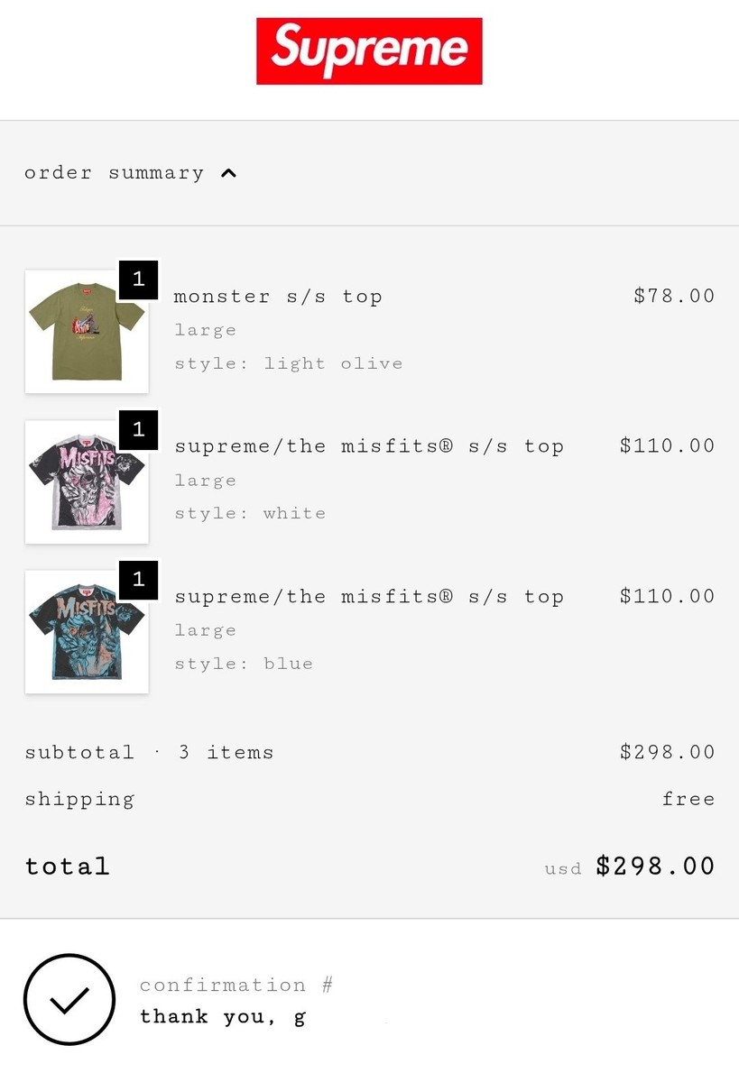 Supreme Monster S/S Top Embroidered Tee Light Olive Green SS26