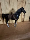Louis Marx Johnny West Black Thunderbolt Horse With Accessories