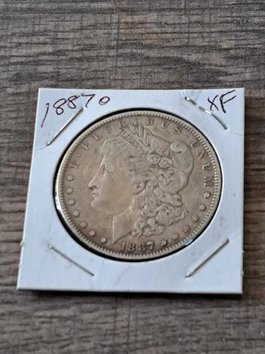 1887o Morgan Silver Dollar XF