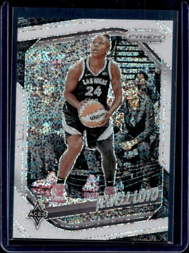 2025 Panini WNBA Prizm Jewell Loyd SP White Sparkle #57 Aces
