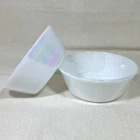 Vintage Federal Glass Moonglow Iridescent 5" Cereal Bowls ~ Set of 2