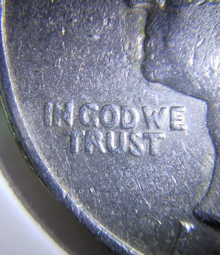 1987 D Washington Quarter 3 Planchet Errors. On Reverse 3rd Wing. Grease Error - Picture 7 of 16