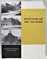 KODAK MOTION PICTURE  SHEET FILM DIVISION ADVERTISING PUBLICATION EARLY 1960s