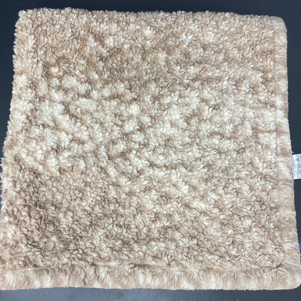 Beansprout коричневый Baby одеяло белый лохматый мех желтовато-коричневый бархат безопасности милый 29 x 30 - Изображение 2 из 4