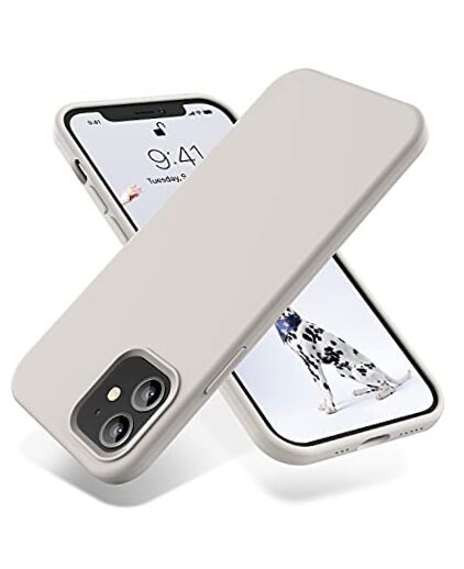 Soft Silicone Designed for iPhone 12/12 Pro Case,[Military Grade Drop Stone