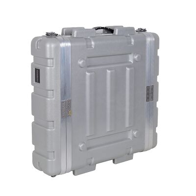 Crossrock Stackable Rack Case, Strong Molded with Heavy Duty Hardware, 19.25 ...