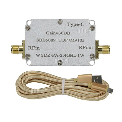 SBB5089+TQP7M9103 2.4GHz Microwave RF Power Amplifier  30DB WYDZ-PA-2.4GHz-1W