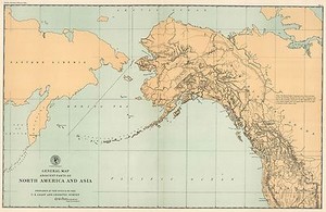 1903 Map Of Canada North America Asia Alaska Wall Art Poster Home School Office Ebay