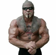 Medieval Chainmail Aluminum Hood open face Coif Designed for photo shot body gar
