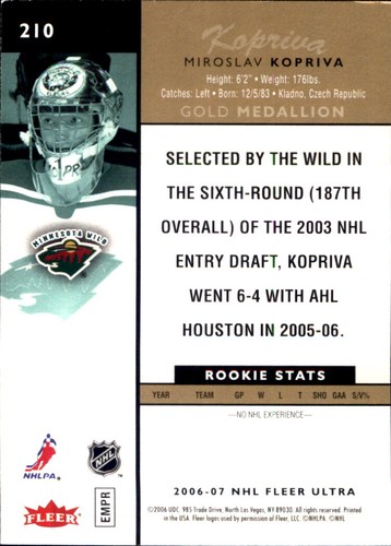 2006-07 Fleer Ultra NHL Hockey SPs RCs Inserts Stars VOUS CHOISISSEZ 🥅🏒 Upper Deck - Photo 215 sur 249