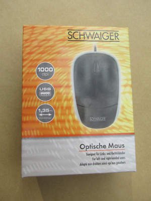 KM1000 013 Optische Computer Maus - Schwarz  /  Aktion H2A1K1-