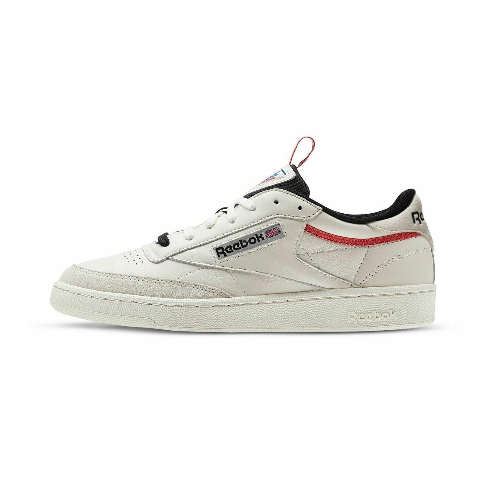 Mens Size 8 Only Reebok Club C 85 Rad Chalk - Coal - Chrysanthemum