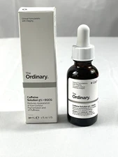 The Ordinary Caffeine Solution 5% + EGCG 1 oz Skin Care w Box Eye Treatment 