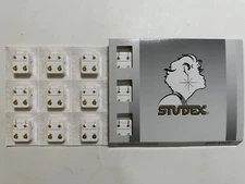 Studex Ear Piercing Gold Plated Regular Shapes Assorted 4MM 12 Pairs R513Y