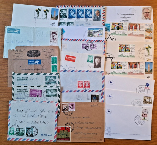 - 1956 bis 2006 ISRAEL - 20 x Briefe / Ersttagsbriefe / Brieffronten RESTPOSTEN