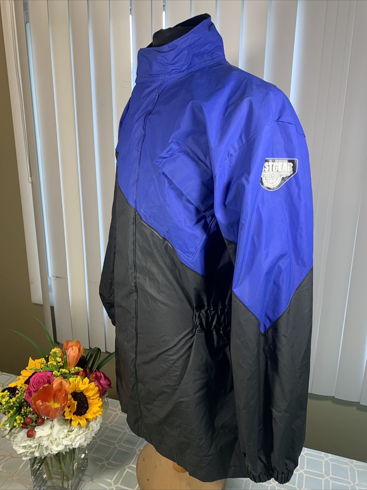 First Gear Motorcycle Rain Jacket 3M Scotchlite Reflective Material Unisex Small