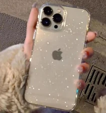 Luxury Bling Glitter Clear Phone Case for Iphone 16 15 14 13 12 11 Pro Max