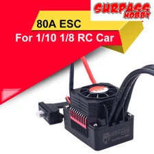 SURPASSHOBBY KK 80A ESC Waterproof Control for RC Car 1/10 1/8 Brushless Motor