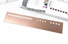 TCMC The Coffee Monsterz Co Rose Gold Emotis & Doodles 2.0 - Emoti Metal Ruler