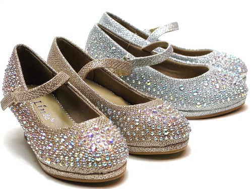 Nuevo Bebé Niño Y Juvenil Niñas Moda Zapatos De Tacones Altos Boda Formal |  eBay