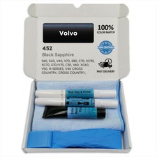Lackstift für Volvo Schwarz BLACK SAPPHIRE 452 S60 S40 V40 V70 S80 C70 XC90