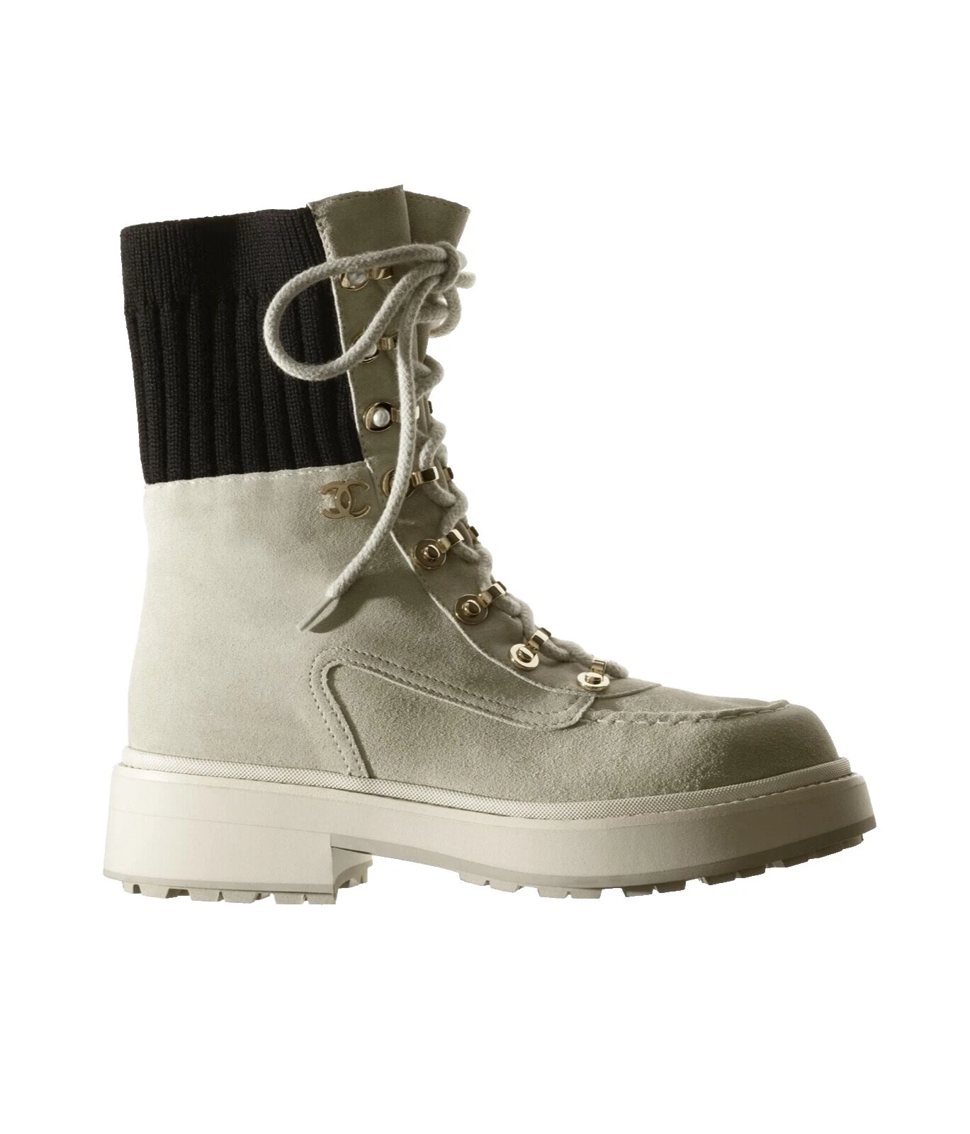 Botas de Ante Negro geométrico para Mujeres