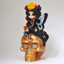 Jasmine Becket-Griffith JBG SPIRIT OF THE BLESSED PEACE Skull Glow-In-The-Dark