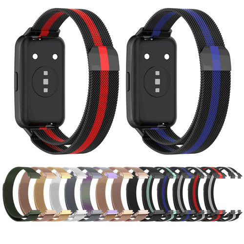 Replacement Band For Huawei Band 7 Stainless Steel Milanese Loop Watch Strap - Photo 6 sur 40