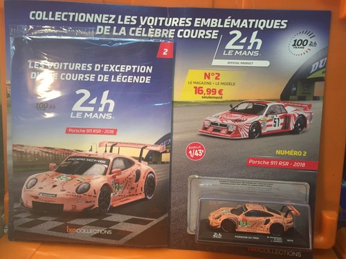 Modèle Réduit Porsche 911 RSR - 24H Le Mans 2018 - Échelle 1:24 Par IXO Collections, Neuf
