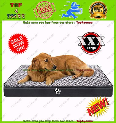 large flat dog bed