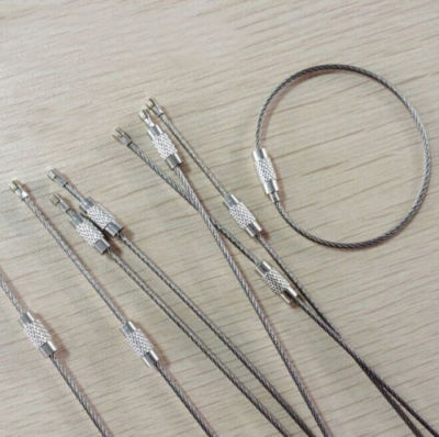 10Pcs Wire Keychain Cable Rings Steel Multifunctional For Keys - View #8