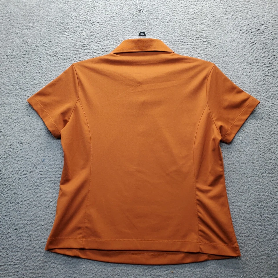 Nike Golf Performance Polo Mujer XL Naranja Dri Fit Cuello Bordado Logo Foto 2 de 4