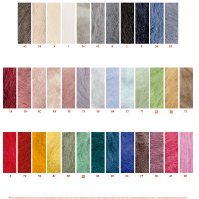 17,70 /100g 78% kid Mohair garn yarn weich INGENUA 50g Katia neue Farben 2024/25