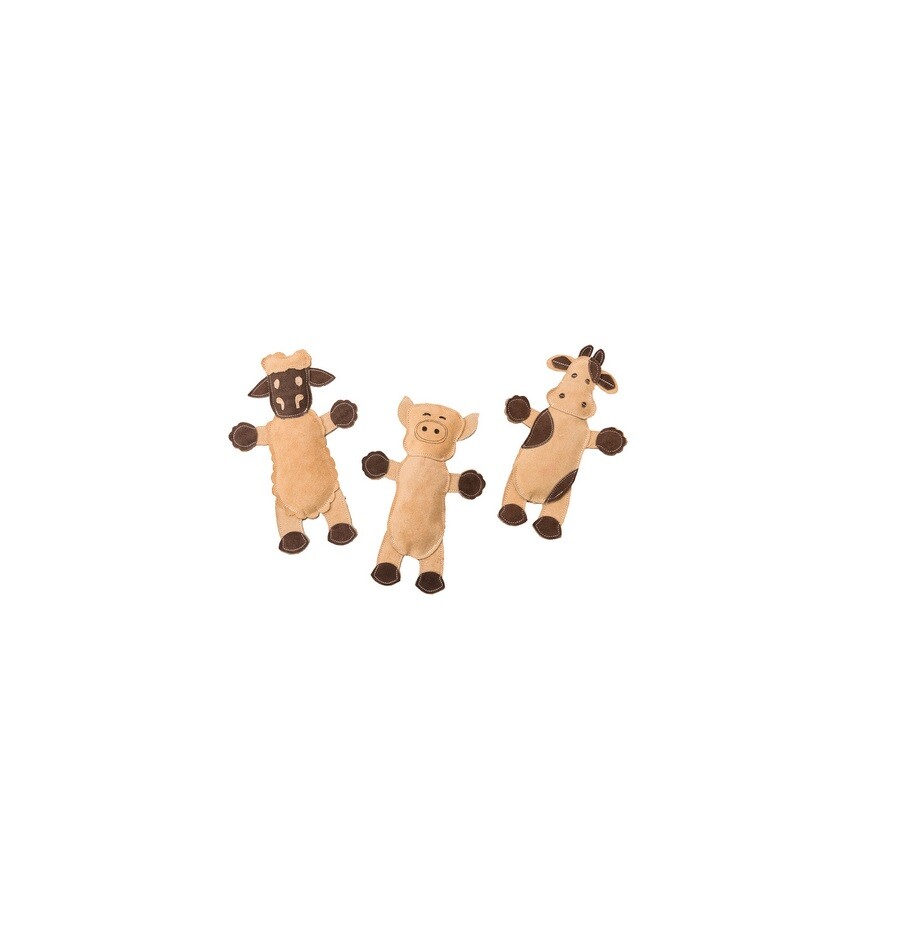 DURA-FUSED Leather Barnyard for Dogs SOLD EACH ITEM Assorted 11in